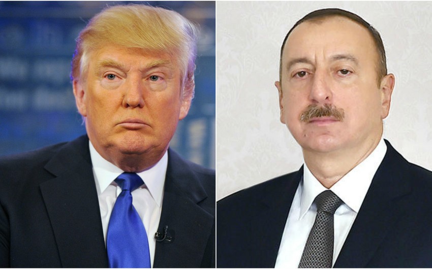 Tramp İlham Əliyevi TƏBRİK ETDİ
