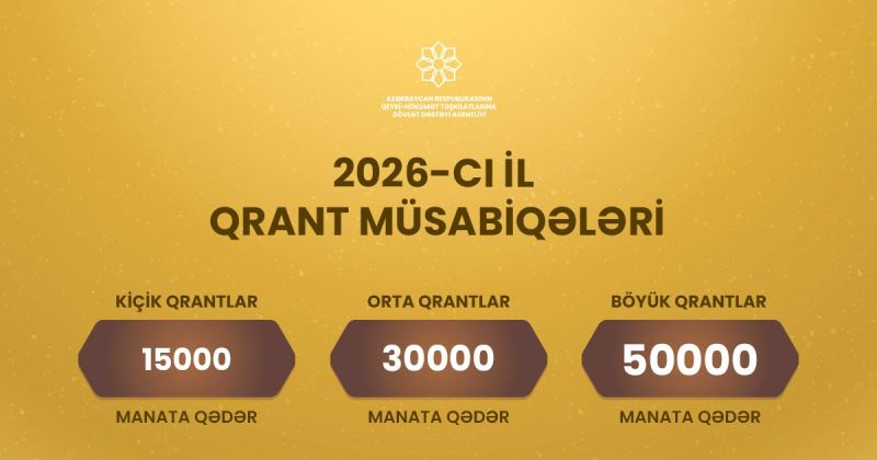QHT Agentliyi qrant müsabiqəsi ELAN ETDİ